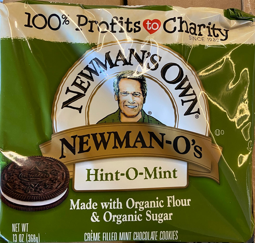 Cookies, Mint Creme Filled Chocolate Cookies, Newman's Own Organics