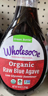 Sweetener, Agave, Raw Blue, Wholesome, 44 oz.