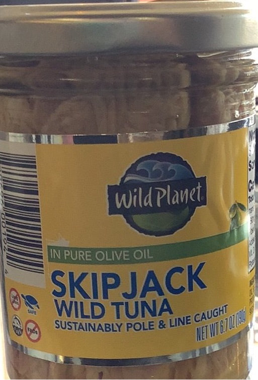 Tuna, Skipjack Wild in Pure Olive Oil, Wild Planet