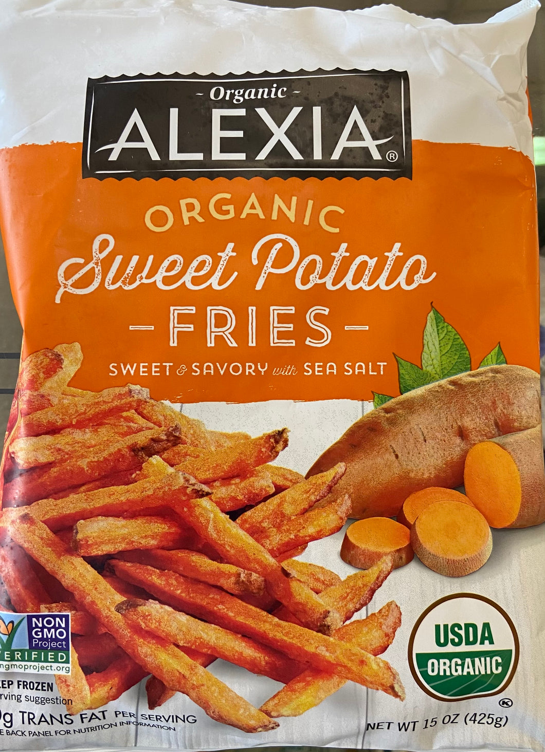 Frozen Fries, Organic Sweet Potato, Alexia