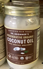 Load image into Gallery viewer, Oil, Coconut, Organic, Dr. Bronner&#39;s Fair Trade Whole Kernel Virgin, 14 oz.
