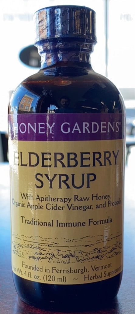 Elderberry Cough Syrup, Organic, Honey Gardens