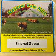 Cheese,  Smoked Gouda, Meadow Valley Farm, Grass Fed