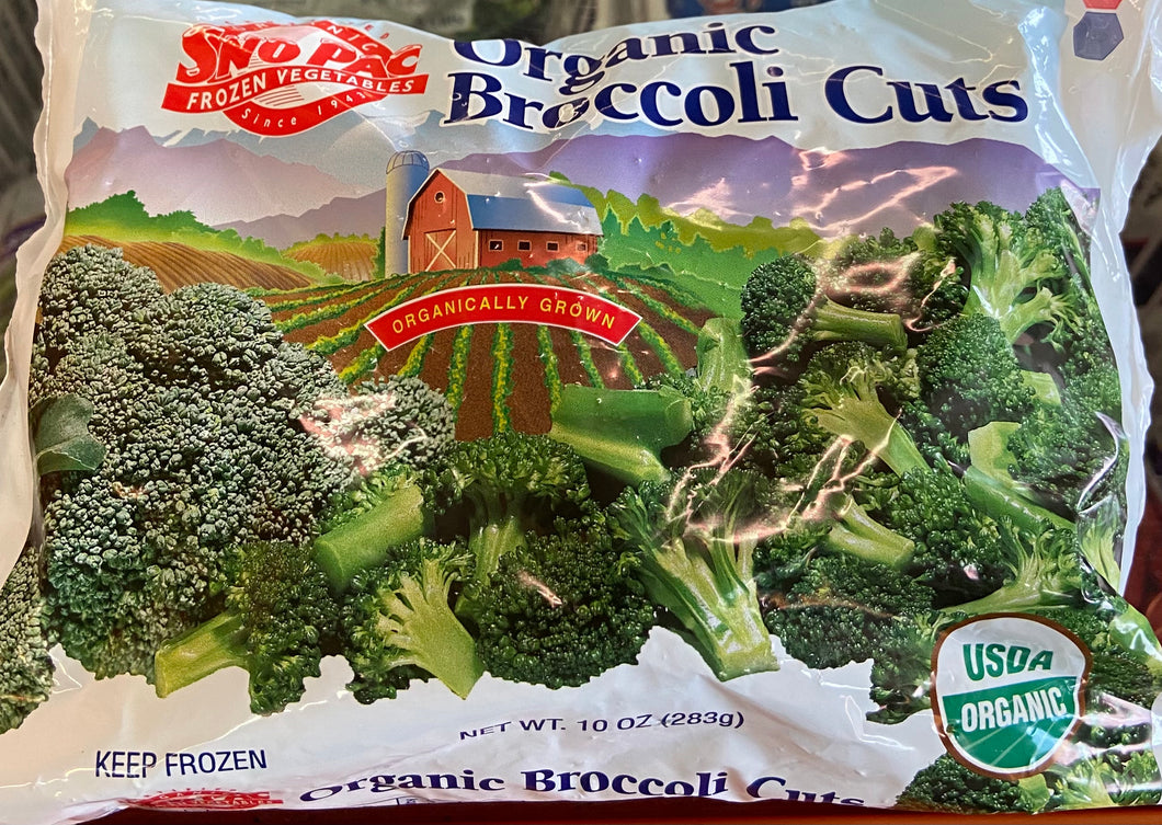 Frozen Broccoli Cuts, Organic, SnoPac