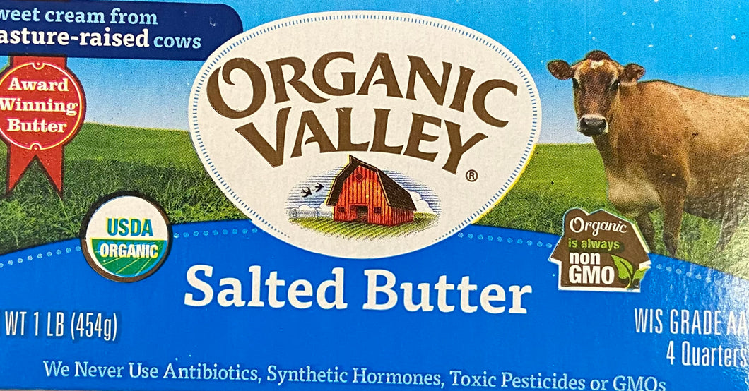 Butter, Organic Salted, Organic Valley (1 lb)