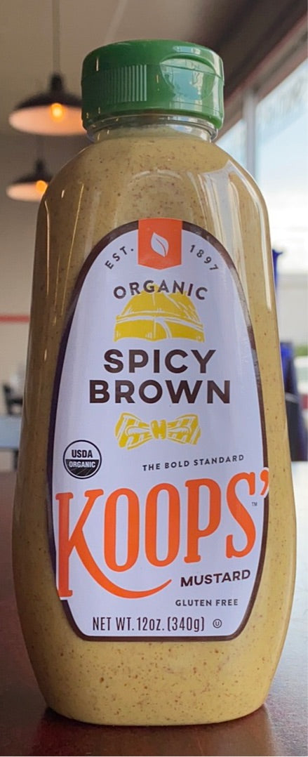 Spicy Brown Mustard, Koops, Organic