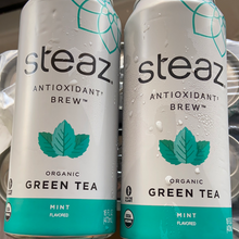 Load image into Gallery viewer, Iced Tea, Steaz, Green with Mint, Lightly Sweetened, Organic

