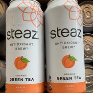 Green Tea, Peach, Steaz, Organic