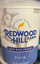 Load image into Gallery viewer, Yogurt, Redwood Hill Farm, Goat Milk, Plain, 32 oz
