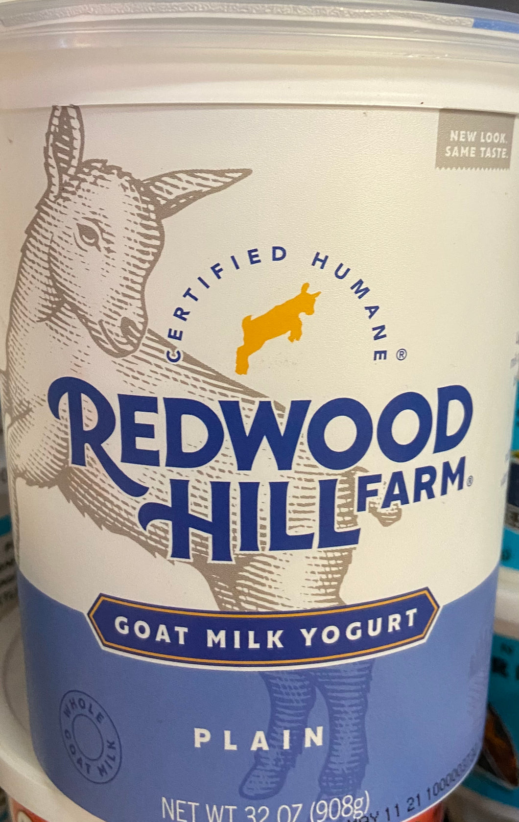 Yogurt, Redwood Hill Farm, Goat Milk, Plain, 32 oz