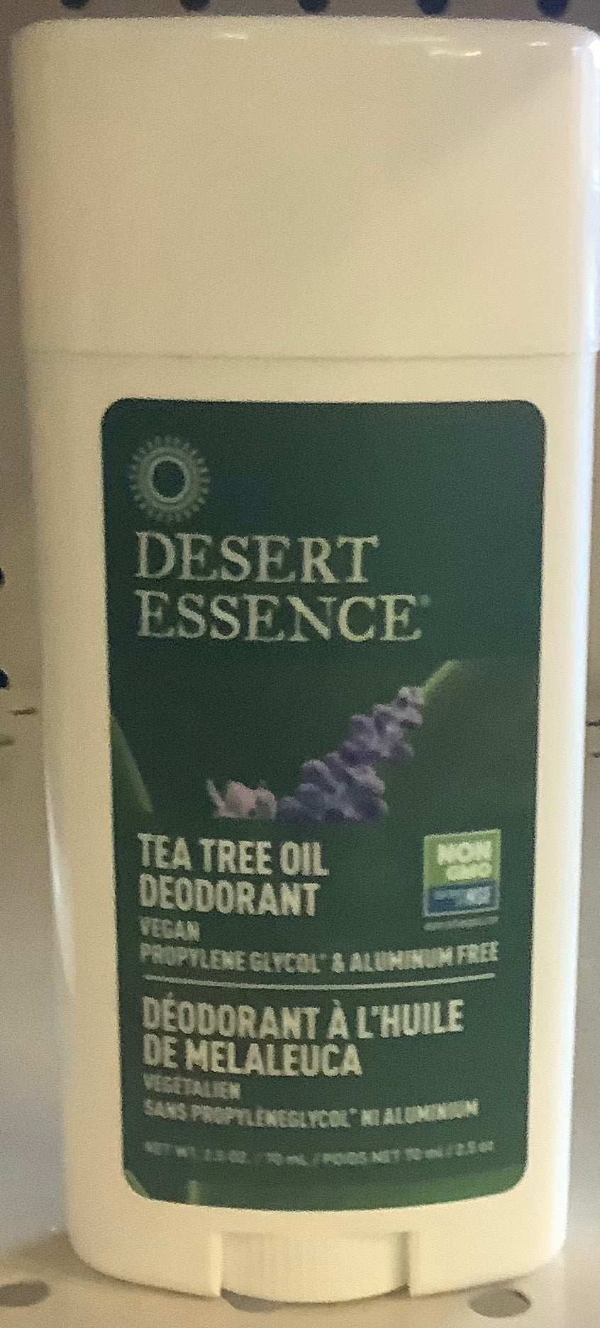 Tea Tree Oil Deodorant With Lavendar, Desert Essence