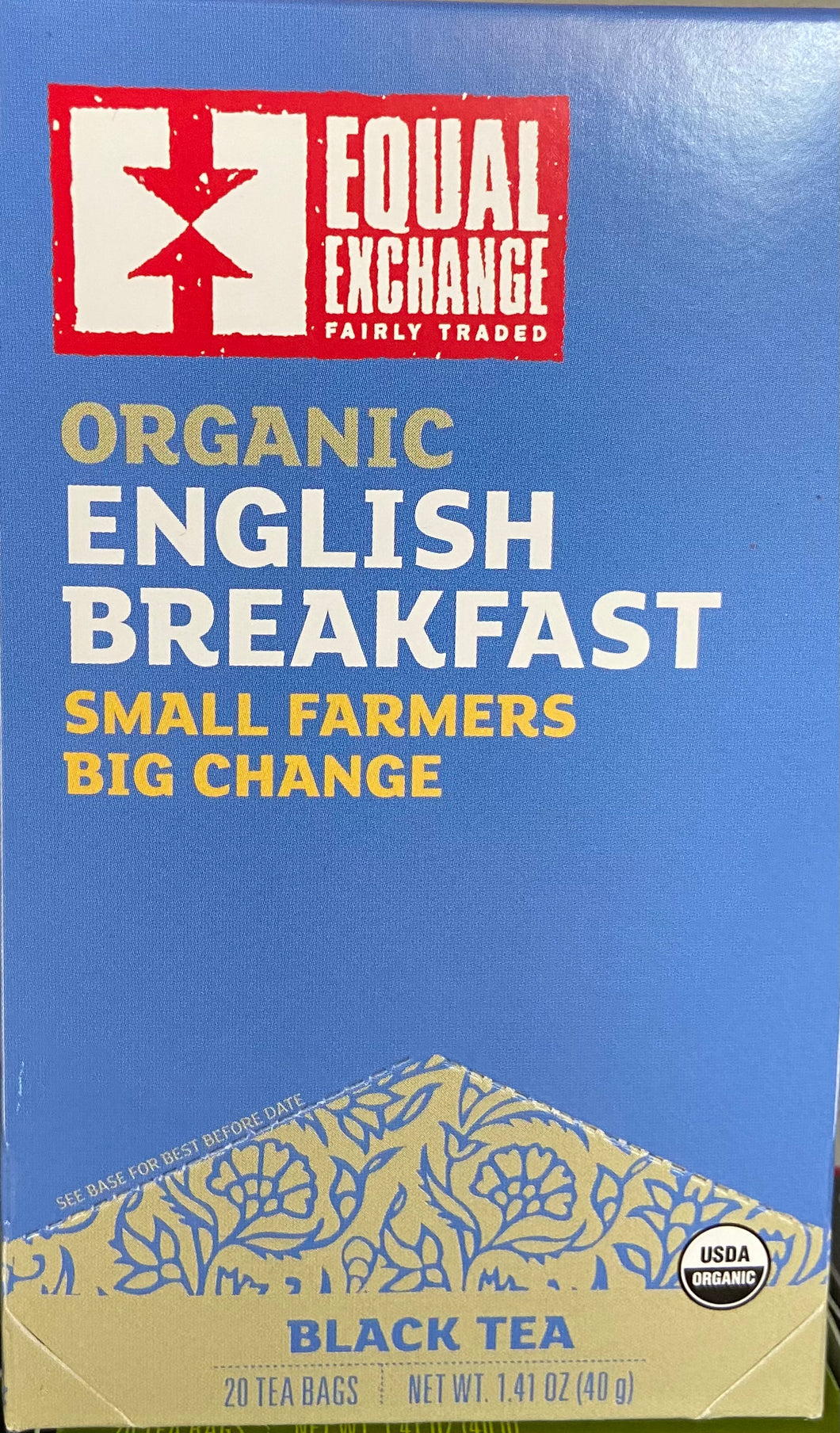 Tea Bags, Organic English Breakfast, Equal Exchange