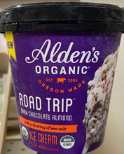 Load image into Gallery viewer, Ice Cream, Alden&#39;s, Road Trip, Organic Dark Chocolate Almond, 14 fl. oz.
