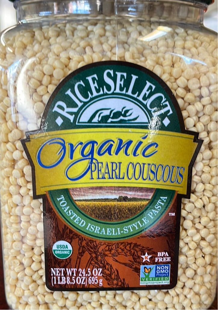 Couscous, organic pearls, riceselect