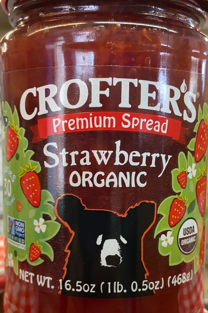 Fruit Spread, Strawberry, Premium, Organic, Crofter's