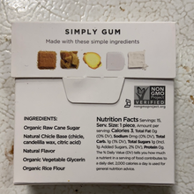 Load image into Gallery viewer, Gum, Natural Ginger, Organic, Simply Gum

