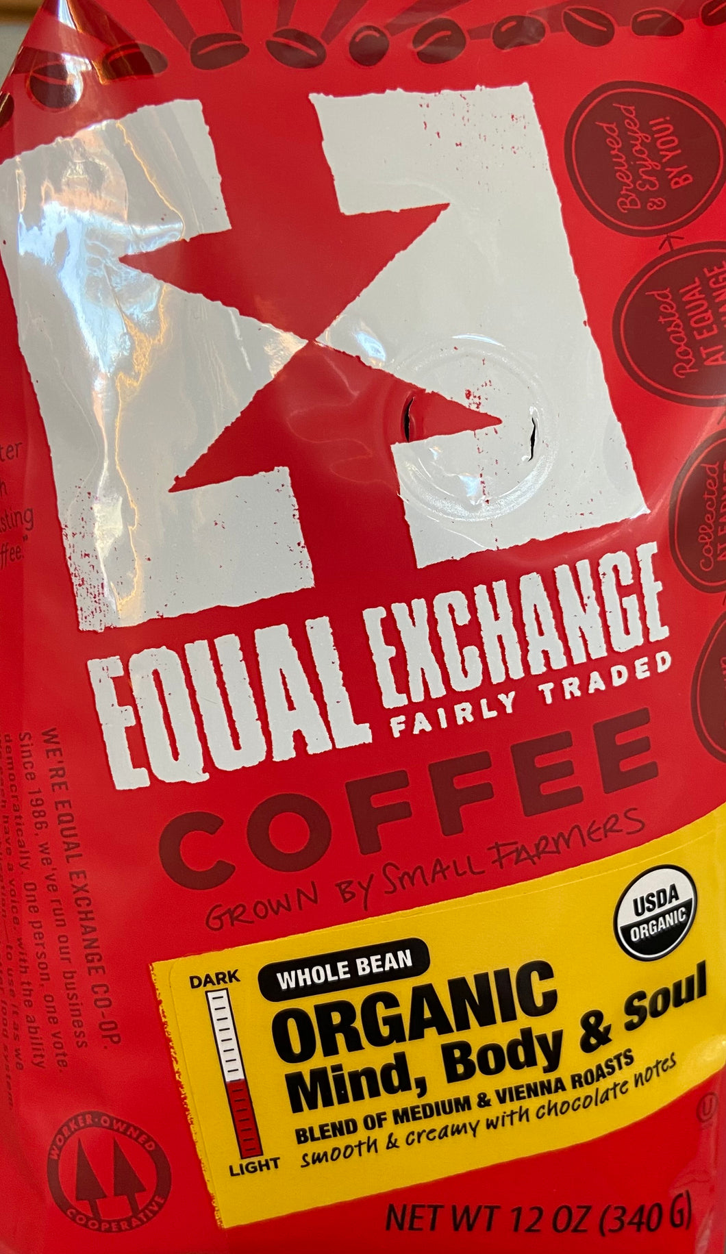 Coffee, Organic Mind, Body & Soul, Whole Bean, Equal Exchange