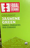 Tea Bags, Organic Jasmine Green, Equal Exchange