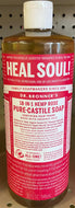 Liquid Soap, Organic Hemp Rose Castile, Dr. Bronner's