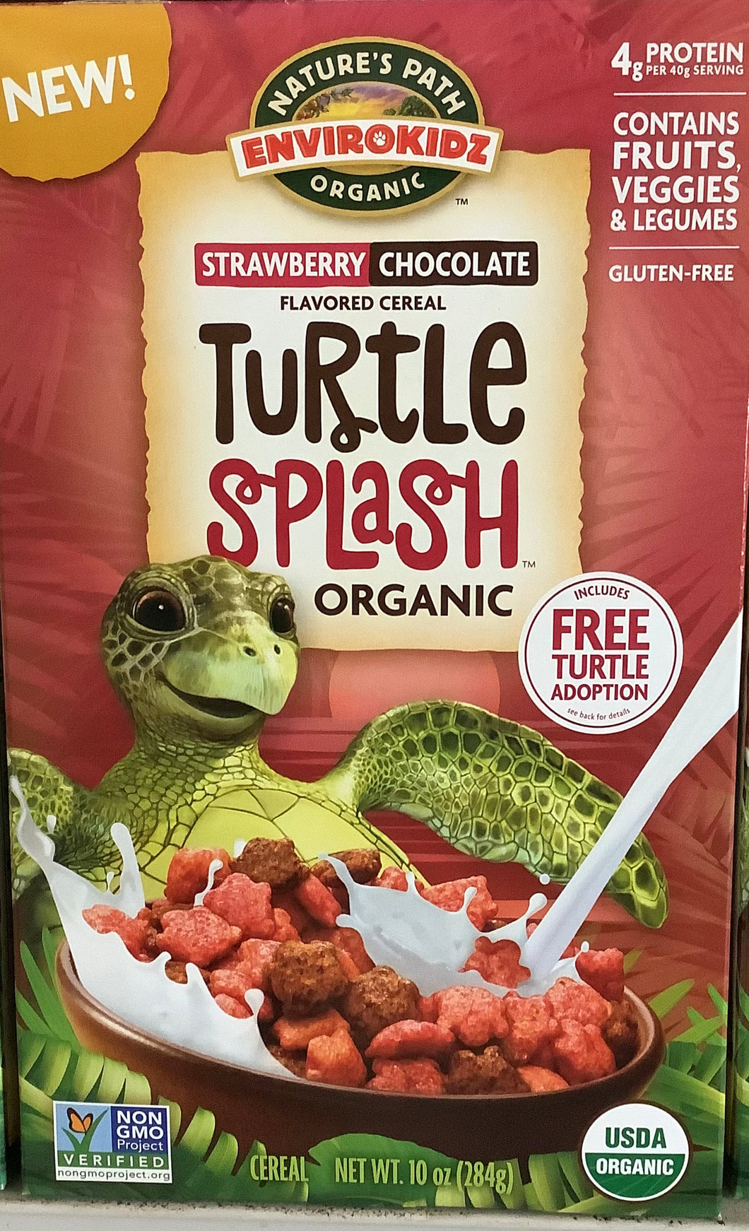 Cereal, Turtle Splash, Organic Gluten Free, Nature's Path Environkidz