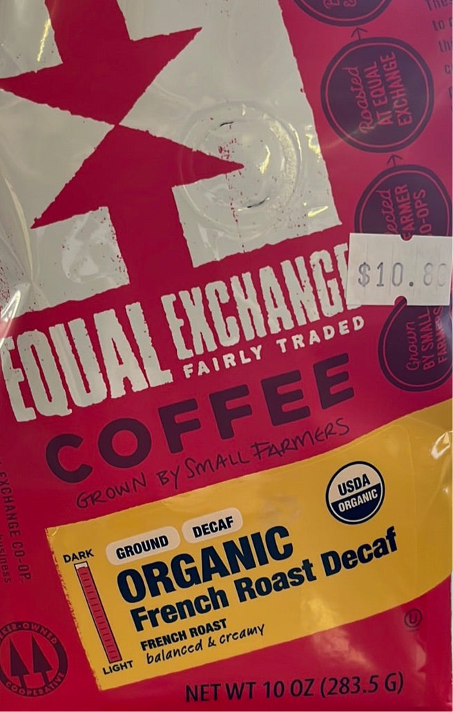 Coffee, Organic French Roast Decaffeinated, Drip, Equal Exchange