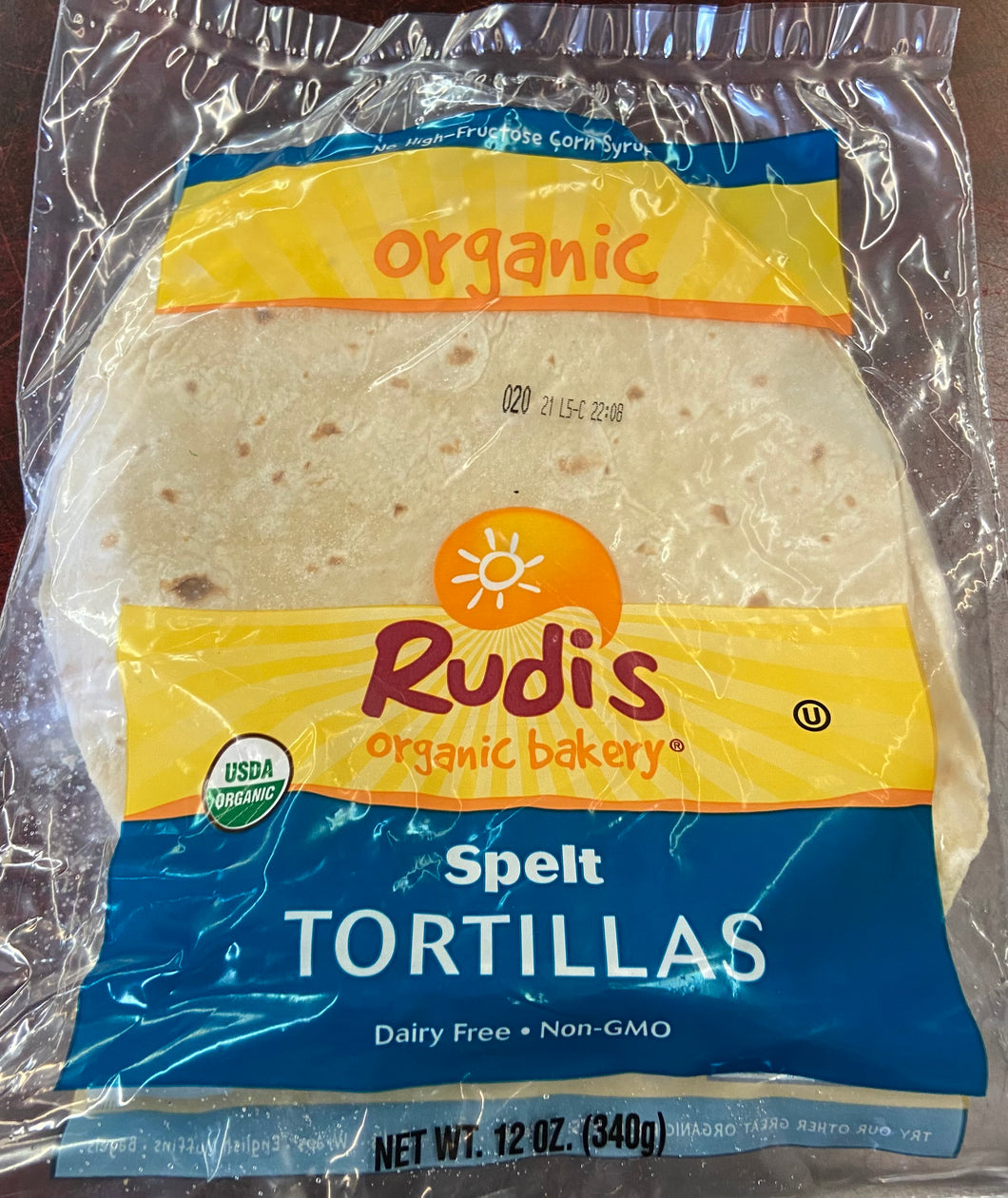 Tortillas, White Spelt, Rudi's, Organic