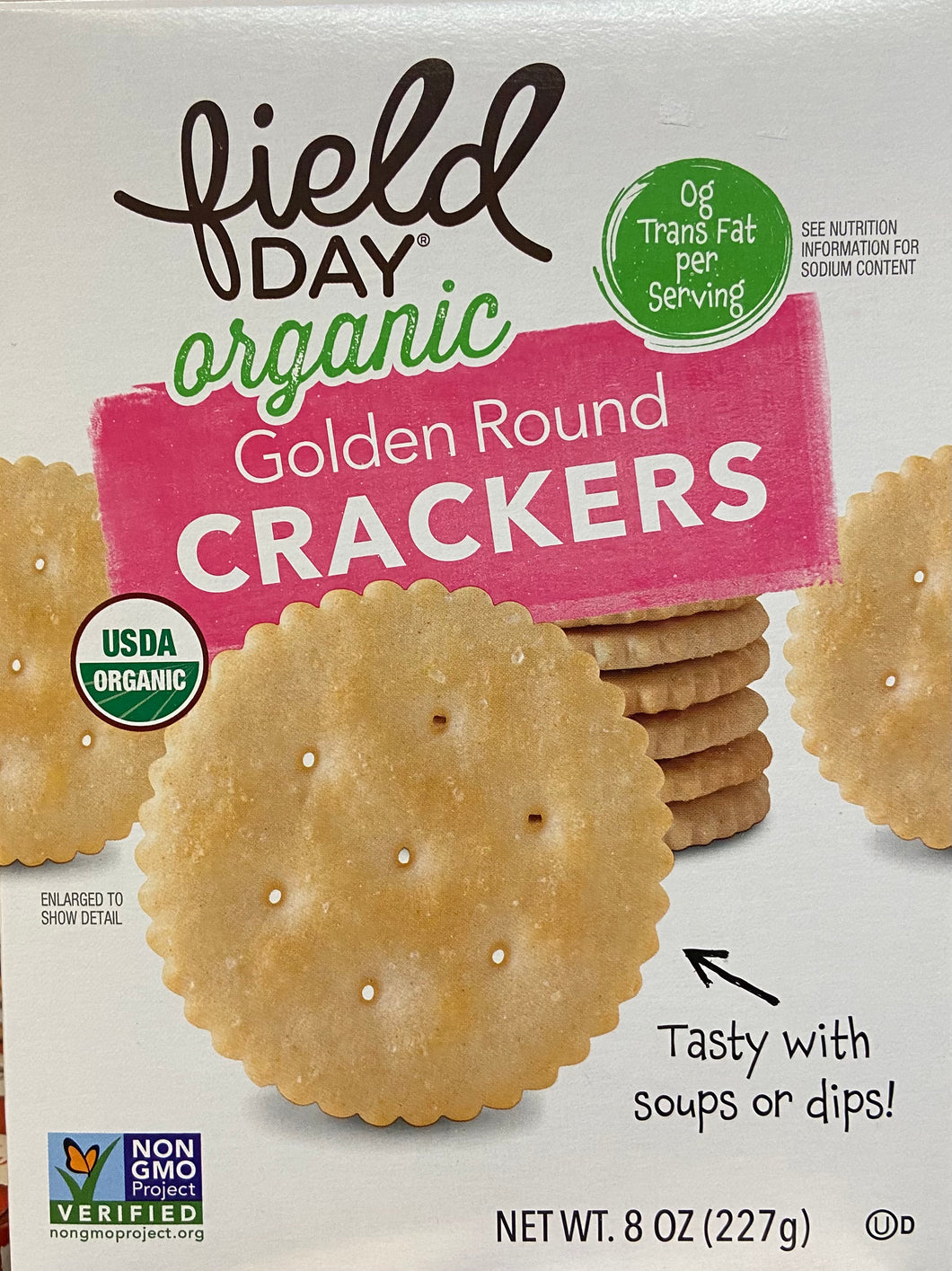 Crackers, Golden Round, Organic, Field Day