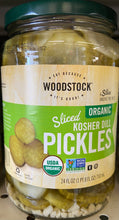 Load image into Gallery viewer, Pickles, Kosher Dill Slices, Woodstock Organic
