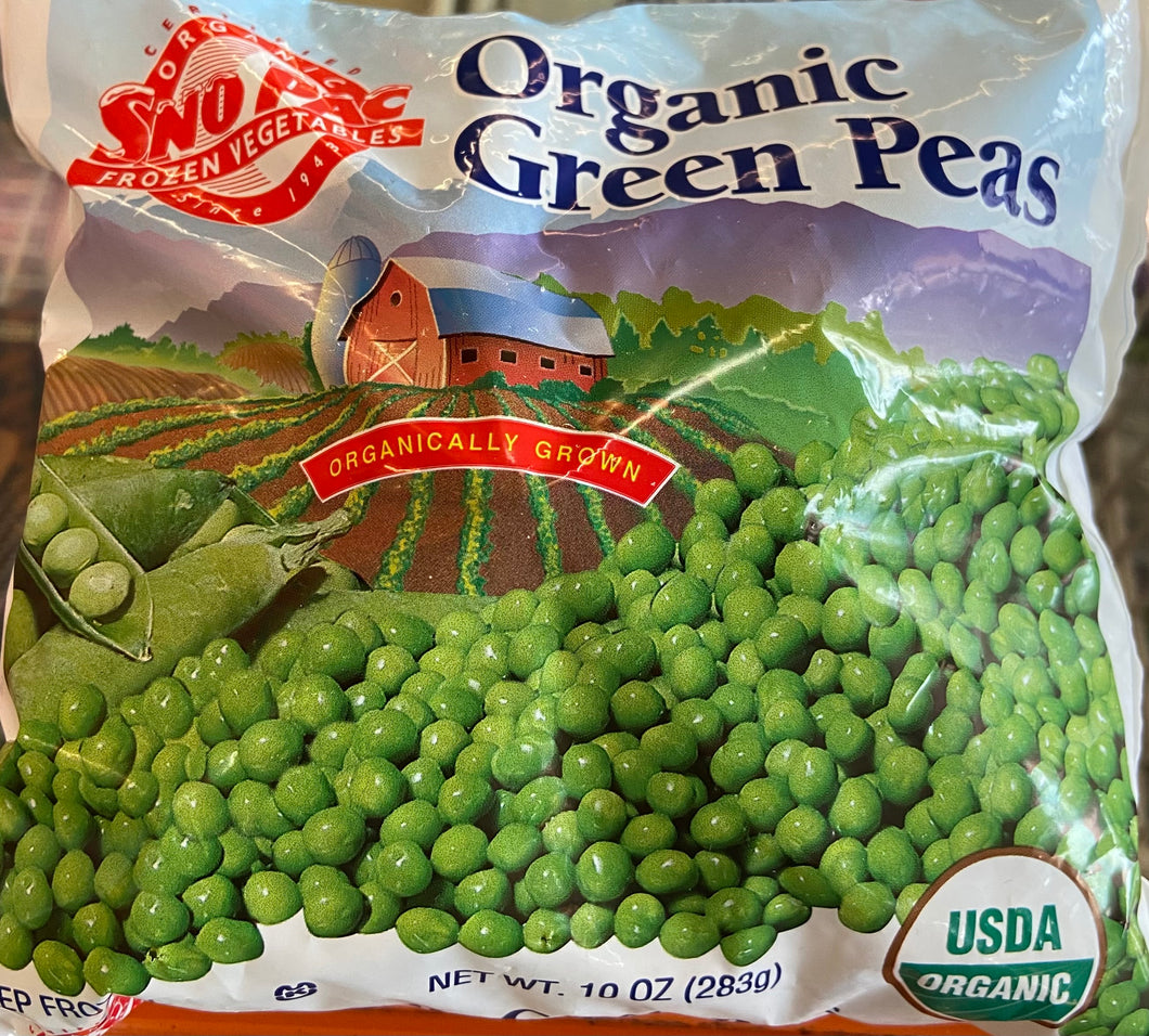 Frozen Peas, Organic Green, SnoPac