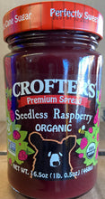 Load image into Gallery viewer, Fruit Spread, Raspberry, Seedless, Premium, Organic, Crofter&#39;s
