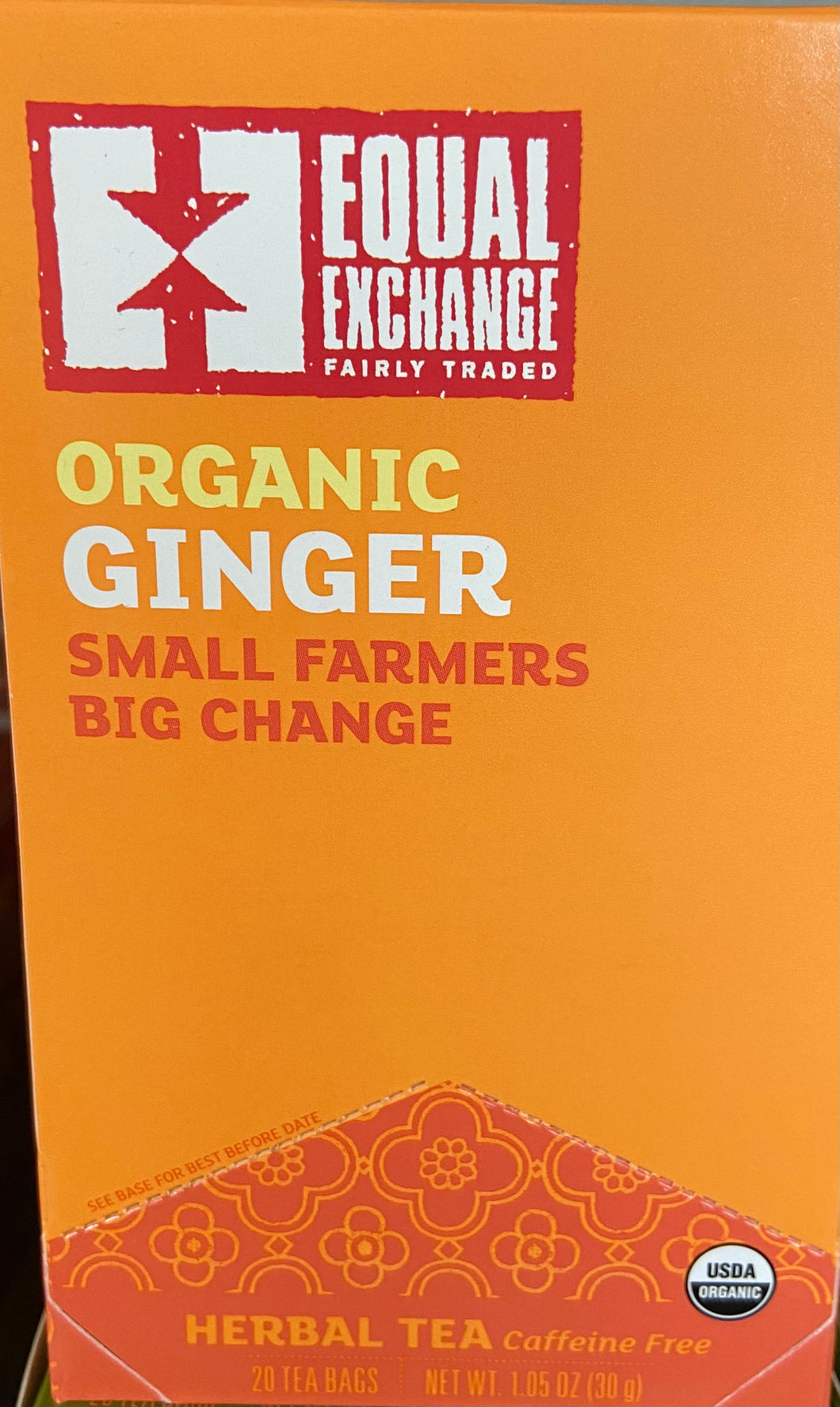 Tea Bags, Organic Ginger, Equal Exchange
