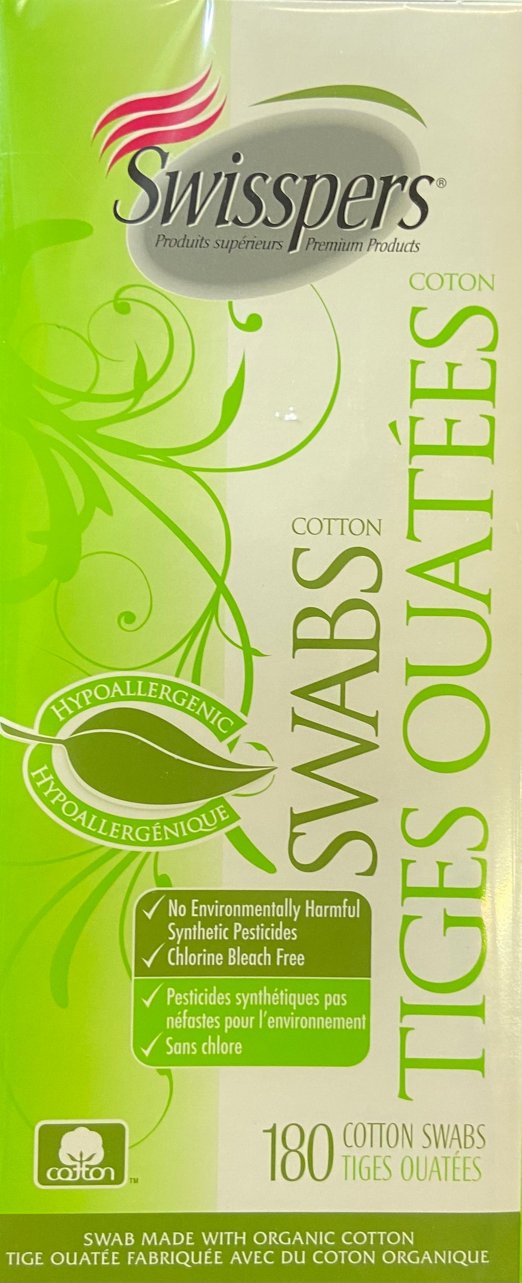 Cotton Swabs, Organic, Swisspers