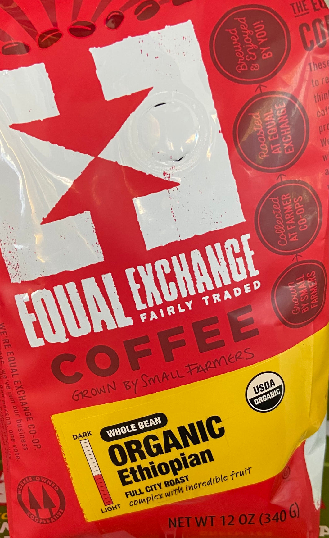 Coffee, Organic Ethiopian, Whole Bean, Equal Exchange