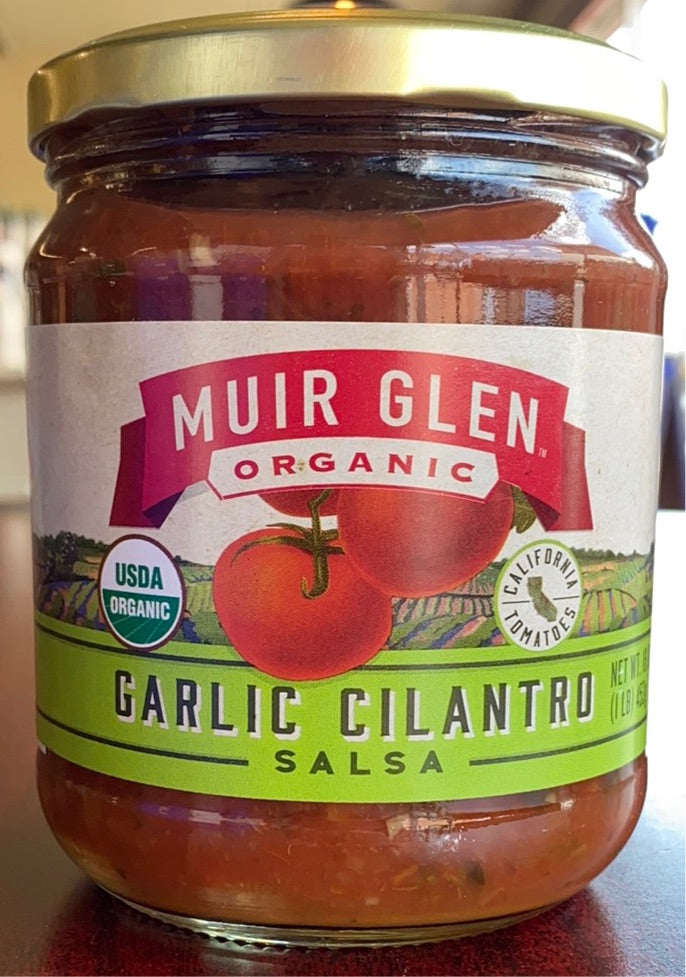 Salsa, Muir Glen, Garlic Cilantro; Organic