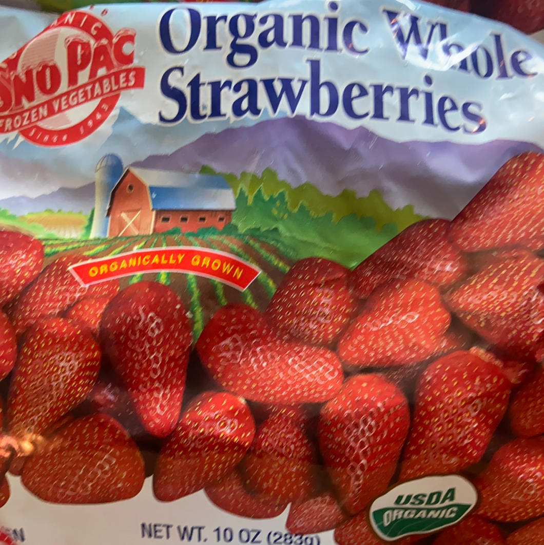 Strawberries, Frozen, SnoPac, Organic