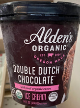 Load image into Gallery viewer, Ice Cream, Alden&#39;s Organic Double Dutch Chocolate, 14 fl. oz.
