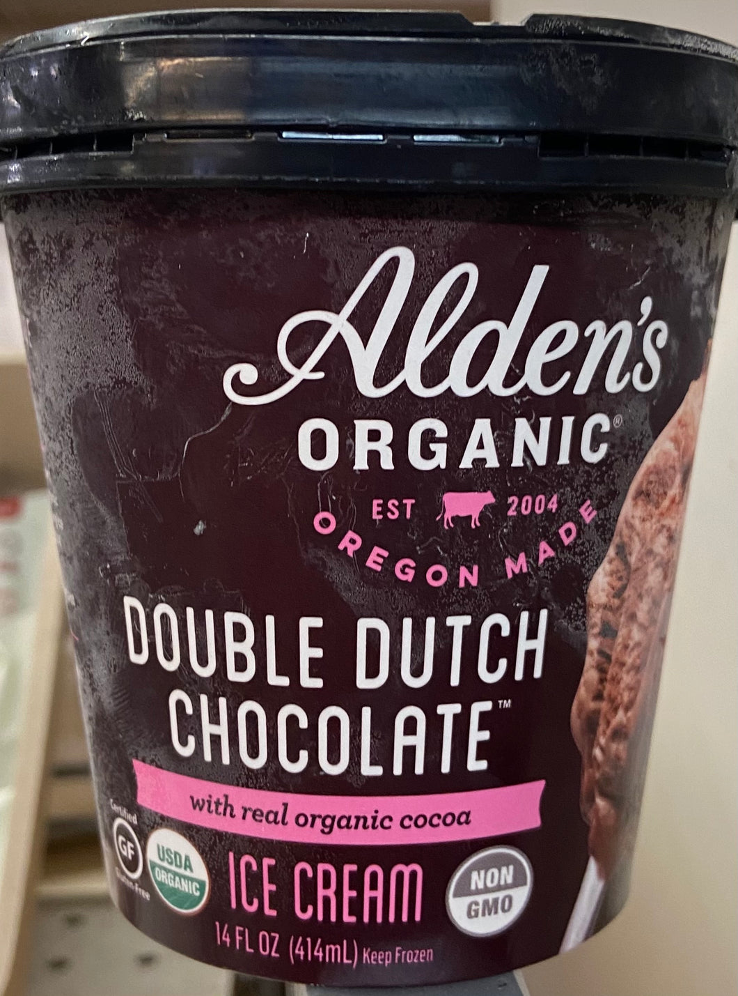 Ice Cream, Alden's Organic Double Dutch Chocolate, 14 fl. oz.