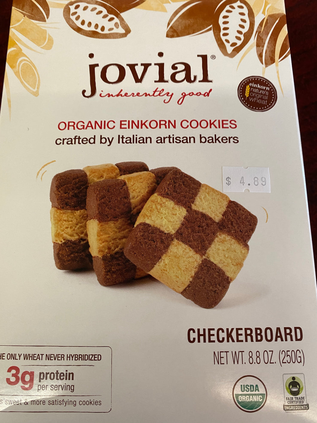 Cookies, Einkorn Checkerboard, Organic, Jovial