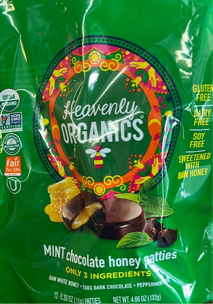 Honey Patties, Mint Chocolate, Heavenly Organics