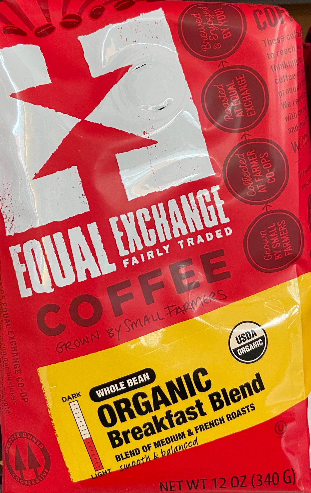 Coffee, Organic Breakfast Blend, Whole Bean, Equal Exchange