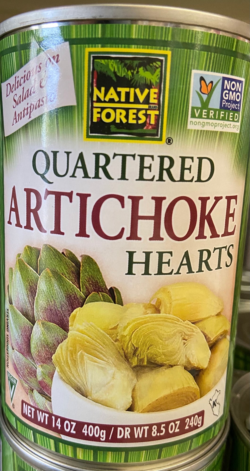 Artichoke Hearts, Quartered, Native Forest, Organic