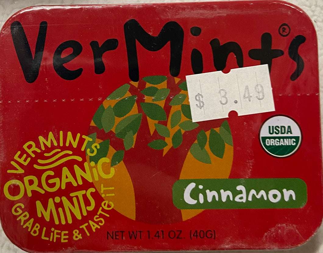 Candy, Cinnamon Mints, Organic, VerMints
