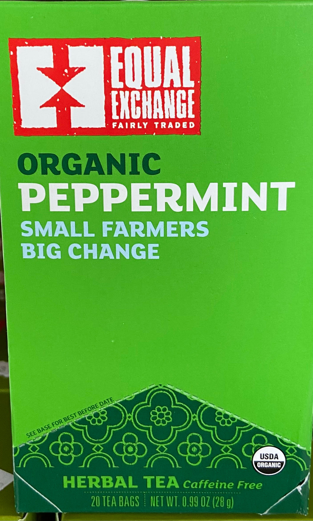 Tea Bags, Organic Peppermint, Equal Exchange