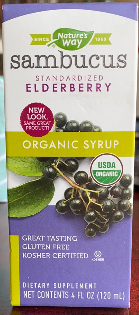 Sambucus Elderberry Syrup; Nature’s Way