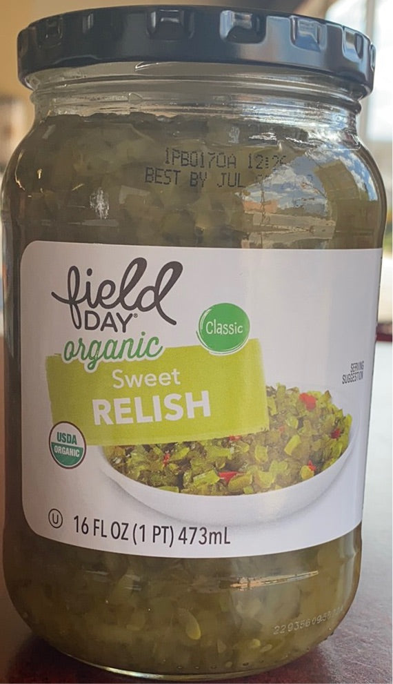 Pickle Relish, Organic Sweet, Field Day