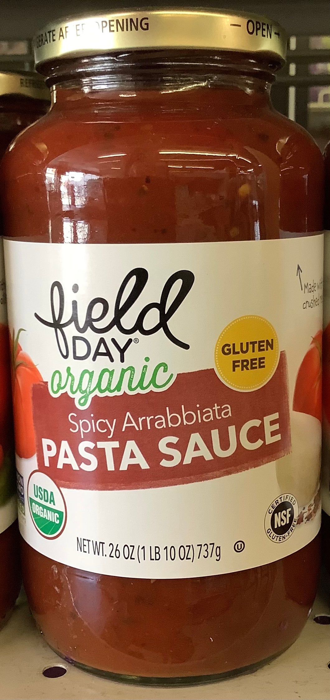 Pasta Sauce, Spicy Arrabbiata, Field Day, Organic