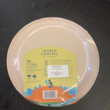 Load image into Gallery viewer, 9 In. Certiefied Compostable Plates, World Centric
