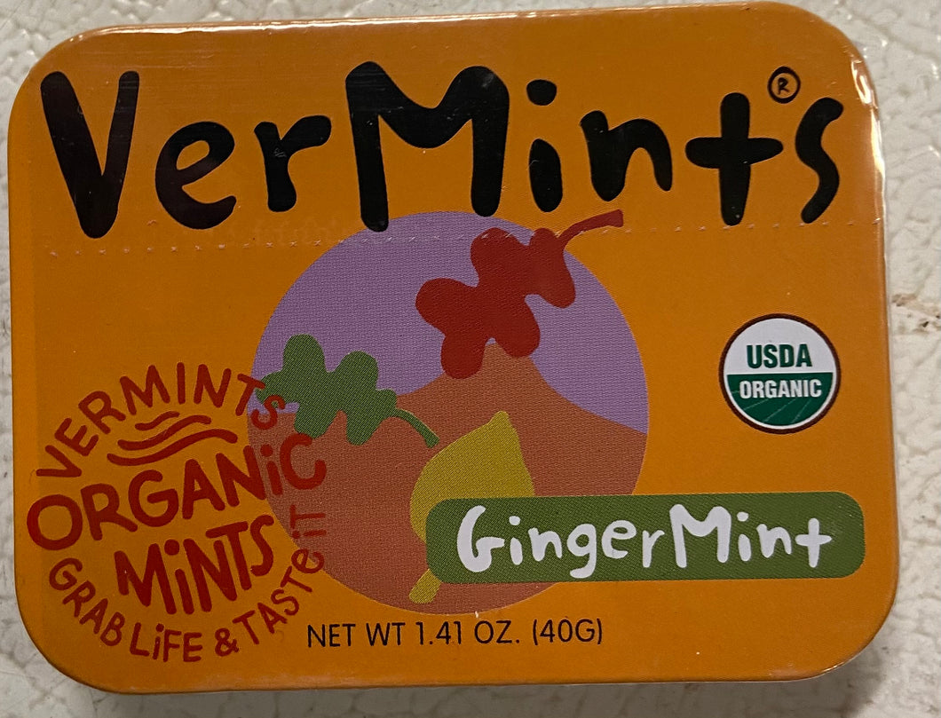 Candy, GingerMints, Organic, VerMints