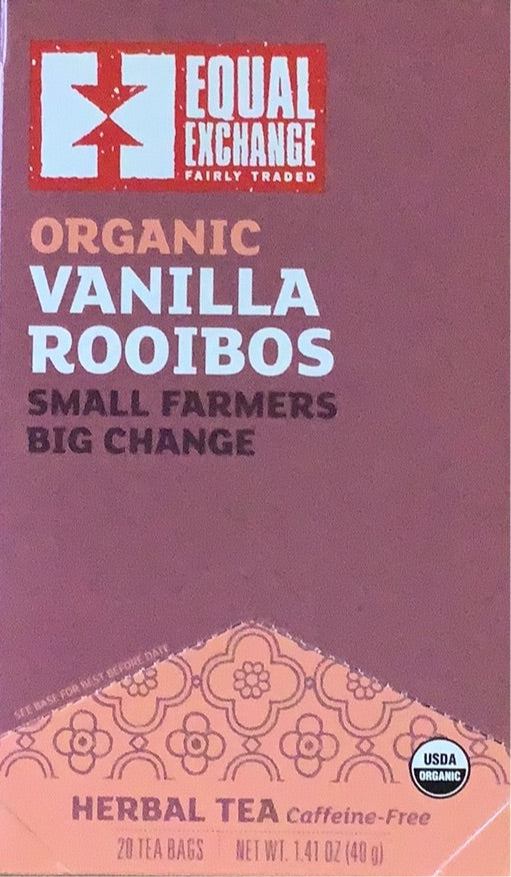Tea Bags, Organic Vanilla Rooibos, Equal Exchange