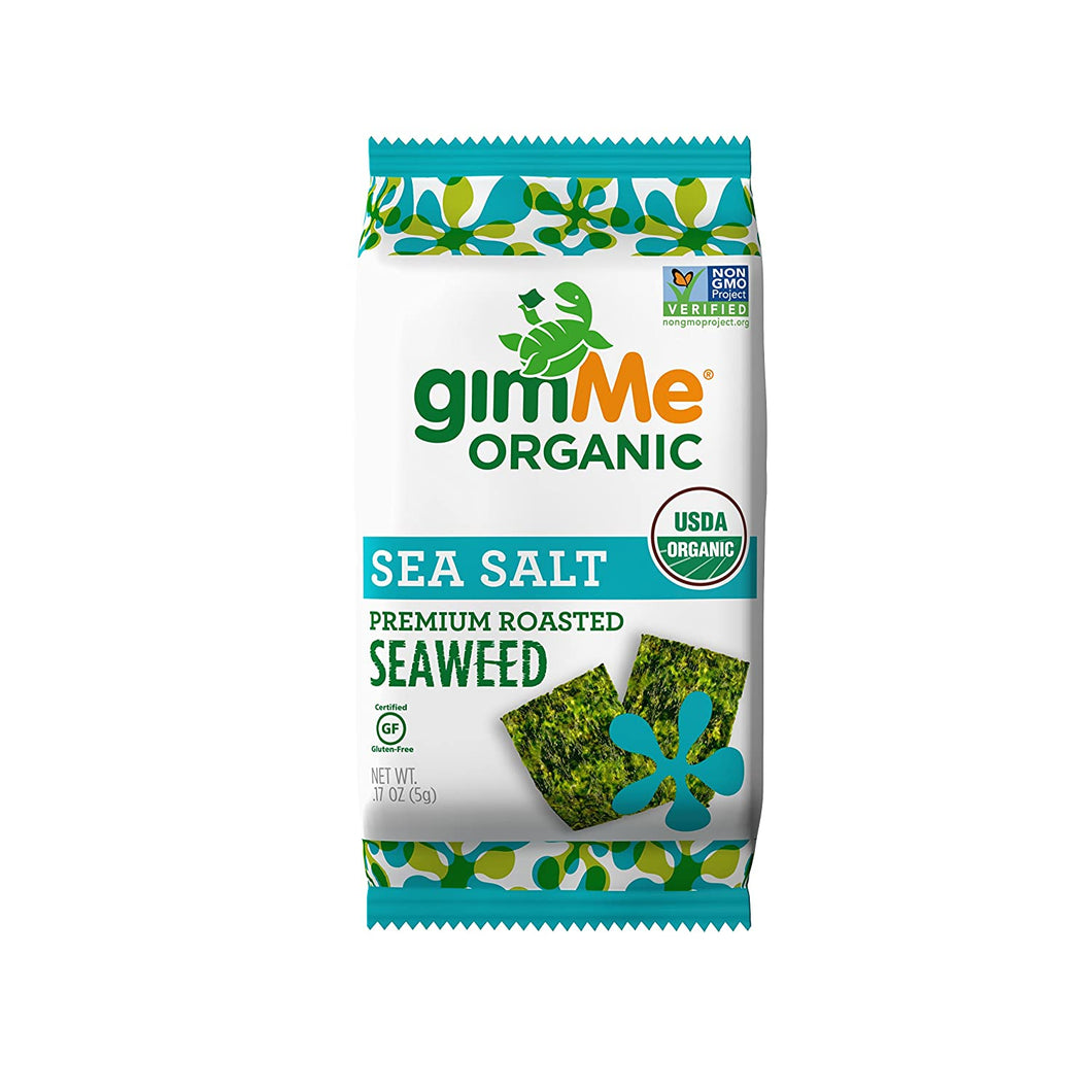 Roasted Seaweed Snack with Sea Salt, Organic, gimMe